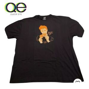 NWT Queer Eye Twice as Good Black Tee Shirt T-Shirt XS
